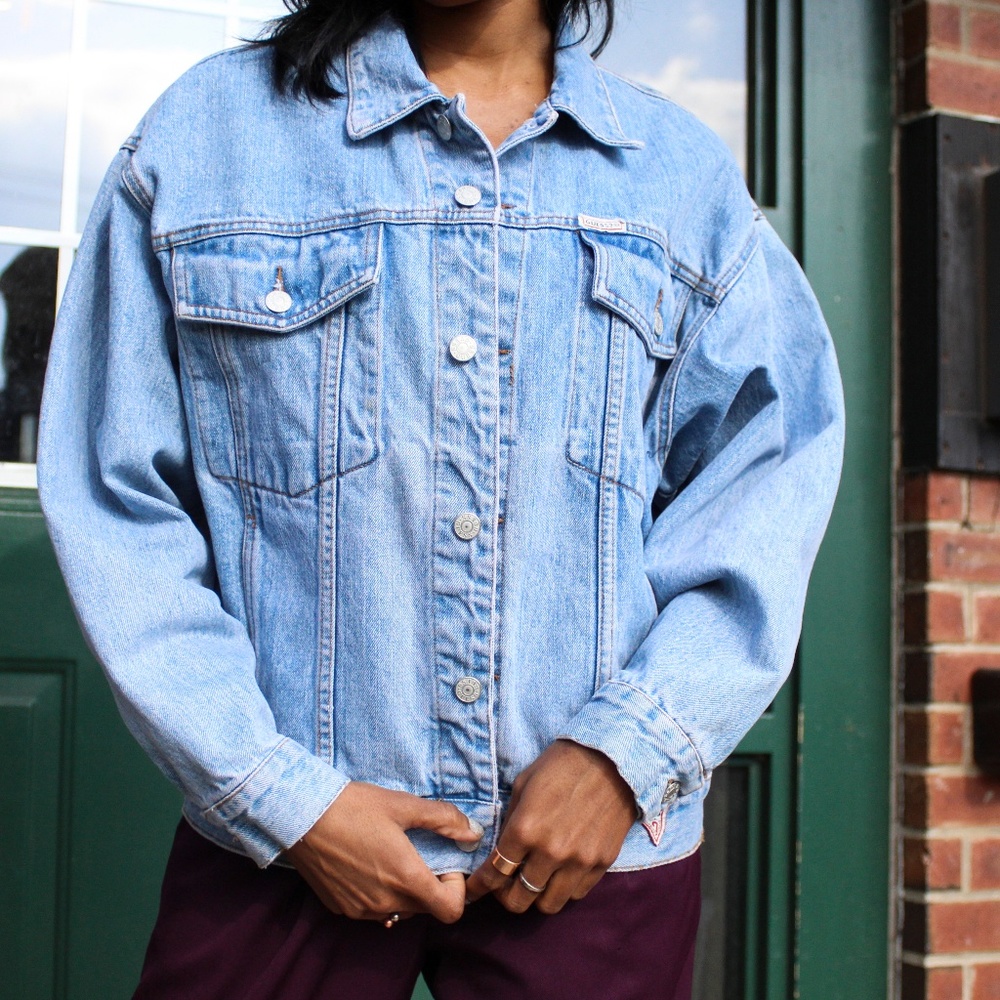 Vintage Guess Denim Jacket Blue Jean Oversize